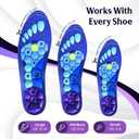 AcuStep Acupressure Shoe Insoles for Men & Women - Unisex Orthopedic Foot Inserts - Natural Foot Support Massaging Insole - Orthotic Insoles Help with Discomfort, Fatigue, Circulation - Small