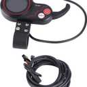 ZP-883 6pin Display Thumb Throttle, 2 in 1 Speedometer Manual Control Panel 3.6cm/1.4in Display Screen Thumb Throttle Replacement for Electric Scooter (48V)