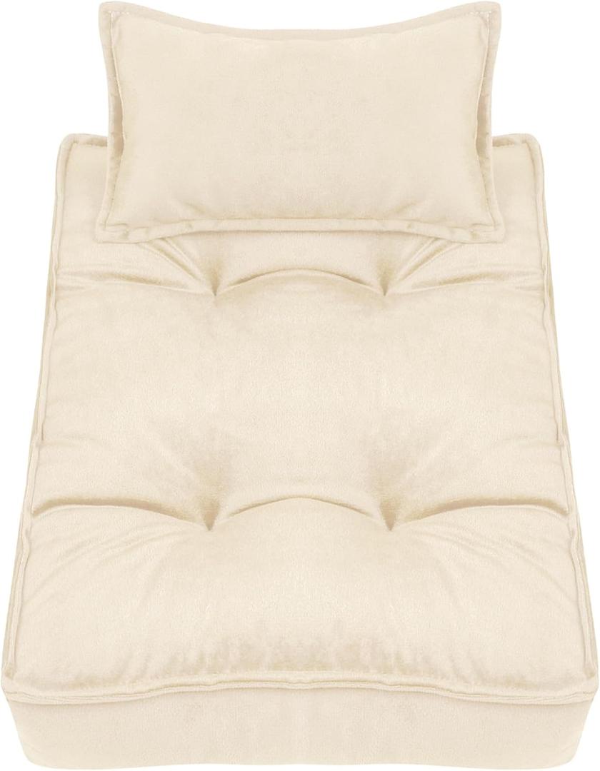 M&G House Newborn Photography Props Mattress Pillow Photography Accessories Baby Photoshoot Props Bed Mattress Bed Mat(Beige White)