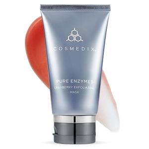 COSMEDIX Pure Enzymes Cranberry Exfoliating Facial Mask Skincare  Nutrient-Rich Hydrating Face Mask for Dry & Dull Skin  Gently Exfoliates & Softens for Plumper, Radiant Glow  60 g / 2 oz