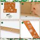 70 Inch Christmas Stocking Holder with 6 Hooks, Xmas Stocking Hangers for Wall, Vertical Wooden Stockings Hung Christmas Stand for Christmas Fireplace Mantel Xmas Decorations (Classic)