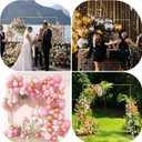 6.6FTx6.6FT Square Backdrop Stand, Gold Wedding Arch Backdrop Stand, Metal Heavy Duty Balloon Arch Stand Frame for Wedding Party Birthday Baby Shower Decoration Anniversaries (gold, 6.6FT*6.6FT)