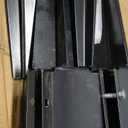 Furnishh Metal Anchor and Stakes - 4x4 Fence Post Holders, Black Ground Post Spikes, 24" Long, Set of 4
