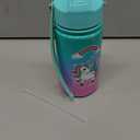 Unicorn Kids Ocean Water Bottle - 12 Oz Insulated Stainless Steel with Straw Lid - Toddler Travel Cup for School & Sports