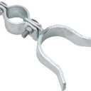 VIVIDA Chain Link Gate Latch 1-3/8" x 2-3/8", Fence Fork Latch for Metal Gates with Padlock Hole, Galvanized Steel, Chain Link Fence Parts, 1 PCS