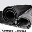 PIC AUTO Heavy Duty Cargo Liner, Trimmable All-Weather Rubber Trunk Mat for Cars, SUVs, Vans & Trucks, Anti-Slip Backing, Durable Protection, Large, Black