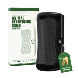 Handheld Dog Grooming Brush for Dogs Cats Rabbits Horses Gentle Deshedding Tool Ergonomic Dog Groomer Brush Horse Deshedding Tool Pet Defur Comb