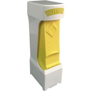 Butter Cutter and Slicer Dish, Yellow-Simple One-Click Operation for Slicing Butter and Cheese, Stores for Baking Bread, Cakes, Cookies.