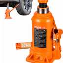 VEVOR Hydraulic Bottle Jack, 20 Ton/44092 LBS All Welded Bottle Jack, 7.5-14 inch Lifting Range, with 3-Section Long Handle, for Pickup Truck, Truck, Car, RV, Auto Repair, Industrial Engineering