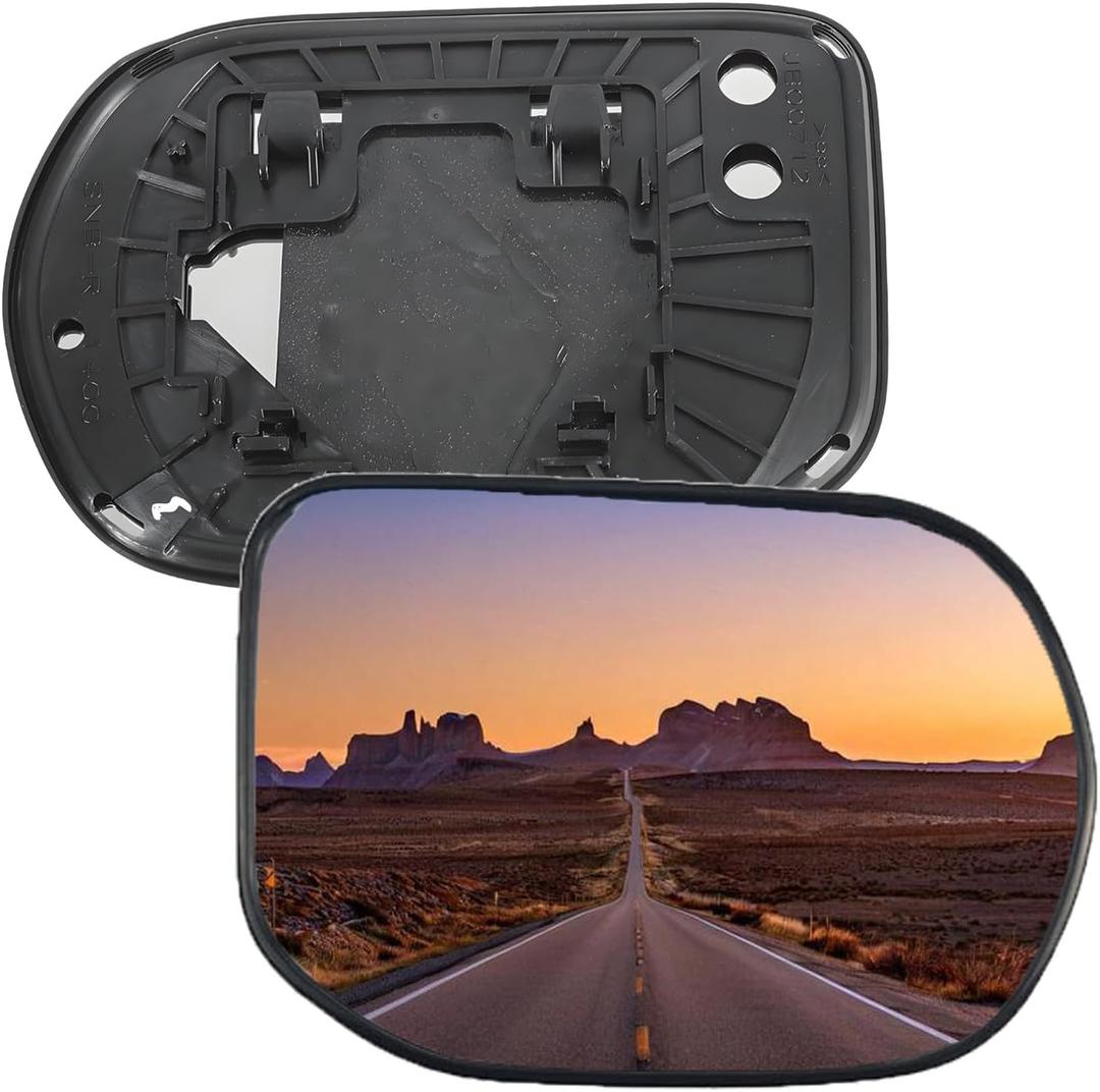 For Honda Civic 2006 07 08 09 10 2011 Mirror Glass Passenger Side | Power-Heated | w/Backing Plate | Convex Glass Type | Sedan | Replacement For 76203SNAA01 | HO1325119 (S-Class)