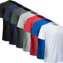 Workout Shirts for Men Short Sleeve Quick Dry Athletic Gym Active T Shirt Moisture Wicking, XL