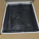 Huuger Nightstand Set of 2, Night Stand with Fabric Drawer, Mesh Shelf, Side Table with Storage, Fabric Drawer Dresser, Open Shelf, Metal Frame, Bedroom, Rustic Brown