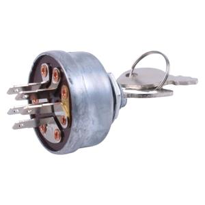 Ignition Starter Switch with 2 Keys Compatible with John Deere AM103286 AM32318 Ariens 03115200 59211800 Gravely 019223 Jacobsen 129746 129846 National 1A808B
