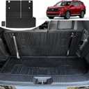 Cargo Mat for Honda Pilot 2023-2025 2026, All Weather TPE Cargo Liner with Backrest Mat Interior Protection for Honda Pilot TrailSport Touring Elite EXL Black Edition Accessories