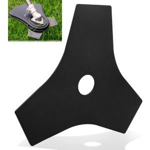AC04105 8” Replacement Heavy Duty Reversible Steel Tri-Arc Brush Cutting Blade Compatible with Ryobi & Expand-It RY254BC RY40255-BRC RYBRC77 Models, Hardened Steel Cutting Through Brush and Weeds