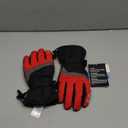 MCTi Ski Gloves,Winter Waterproof Snowboard Snow 3M Thinsulate Warm Touchscreen Cold Weather Women Gloves Wrist Leashes (Large, Red)