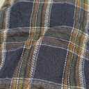 Puwasa Men's Sherpa Lined Cotton Flannel Shirt Jacket Plaid Button Up Jacket Coat for Men with Pocket Size 2XL