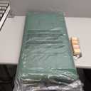 BRIAN & DANY 30 Inches Folding Storage Ottoman Bench, Ottoman with Storage Bench for Bedroom, Living Room, Entryway, Foot Rest with Legs, Dark Green