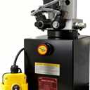 ParnicoTech Hydraulic Pump 10 Quart Double Acting Hydraulic Power Unit 12V DC, 3200 PSI Max Relief Pressure, Hydraulic Pump Dump Trailer Hydraulic Pump, SAE # 6 Port,Steel