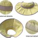 Baby Sun Hat for Summer,Toddler Girl Beach Hats with Wide Brim,Adjustable Outdoor Travel Sun Protection Hats (One Size, Yellow)