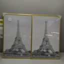 upsimples 16x24 Picture Frame Gold 3 Pack, Scratch-Proof Poster Frames 16 x 24 for Photo Gallery - Slide-In Strips, Horizontal or Vertical Wall Mounting