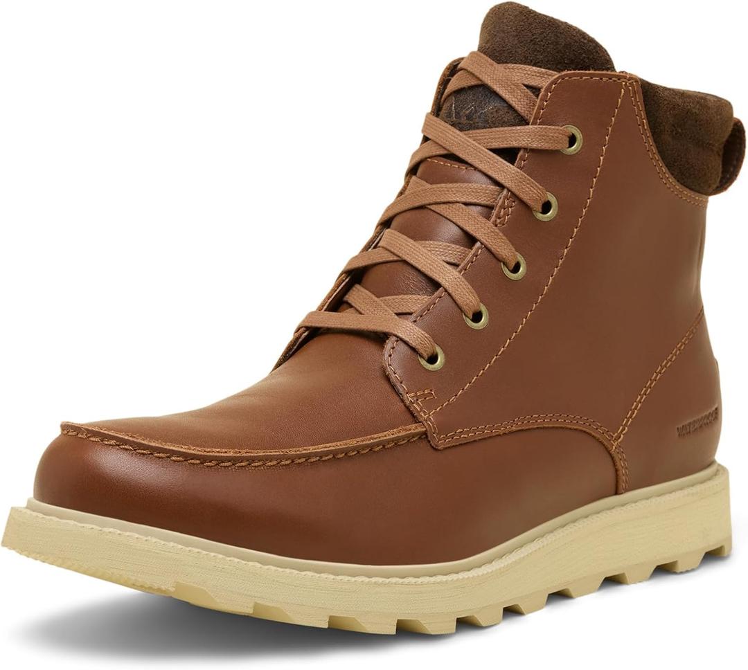 SOREL Men's Madson ll Moc Toe Waterproof Boot (13, Velvet Tan/Tobacco)