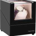 TRIPLE TREE Single Watch Winder for Automatic Watches, with Super Quiet Japanese Motor, 4 Rotation Mode Setting, Flexible Plush Pillow, Fit Lady and Man Watches, Black