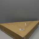 Flag Display Case - 5' x 9.5' Funeral & Military Flag Shadow Box with HD Tempered Glass and Wall Mount, Folded Triangle Flag Holder Frame for Veterans, Red