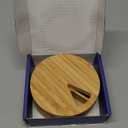 Bamboo Wood Weekly Pill Organizer for Medicine Vitamin Supplement, Arthritis Friendly 7-Day Pill Box Medium Container Holder, Daily Portable Travel Pill Case Keeper Dispenser