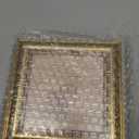 5x5 Picture Frame with Real Glass, 4 set Ornate Vintage Picture Frames for Wall or Tabletop Display, Gold 5 x 5 Frame for Wall home best gift