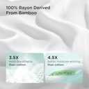 Bedsure White Pillow Cases Set of 2, Cooling Pillow Cases Queen, Rayon Derived from Bamboo Queen Pillowcases, Breathable & Silky Soft Cool Bedding Pillow Covers with Envelope Closure, 20x30 Inches