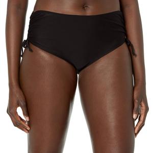 Catalina Womens Side Tie Bikini Swim Bottom Swimsuit (Large, Black)
