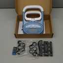 Grip Strength Tester Hand Dynamometer - Grip Strength Trainer Electronic Hand Gripper Strengthener Wrist Exerciser Meter Digital Training Gauge 265 Lbs / 120 Kgs for Sport School Home Use (Blue)