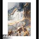 A4 Frame, Display Picture A5 with Mat or Without Mat, Light Weight and High Transparent Photo 8.3 x 11.7 Frame for Wall - 1 Pack/Black