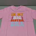 Big Sister Gifts for Girls Shirts Promoted to Big Sister Announcement Shirt Toddler Short Sleeve T-Shirt. 3-4T