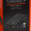 HELIX TurboVolt+ 10,000 mAh Power Bank USB-C & USB-A Ports