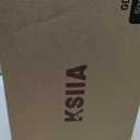 KSIIA Washable Dog Bed Deluxe Plush Dog Crate Beds Comfy Kennel Pad Anti-Slip Pet Sleeping Mat for Large, Jumbo, Medium, Small Dogs Breeds, 35" x 23", Dark Grey
