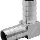 Beduan 1-1/2" ID Hose Barb Elbow Stainless Steel 90 Degree L Right Angle Barbed Fitting (1.5 Inch)