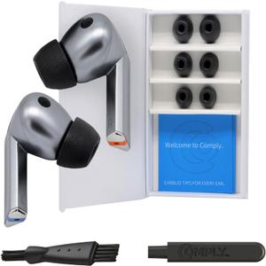 Comply TrueGrip | Premium Memory Foam Replacement Earbud Tips for Samsung Galaxy Buds3 Pro | Enhanced Comfort, Secure Fit, Superior Noise Isolation, Removal & Cleaning Tool | Black (S/M/L) (3 Pairs) Comply TrueGrip | Premium Memory Foam Replacement Earbud Tips for Samsung Galaxy Buds3 Pro | Enhanced Comfort, Secure Fit, Superior Noise Isolation, Removal & Cleaning Tool | Black (S/M/L) (3 Pairs)