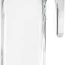 Bormioli Rocco Glass Frigoverre Jug With Teal Airtight Lid, 1 Liter, Pitcher With Hermetic Sealing, Easy Pour Spout Handle For Water, Juice, Iced Coffee & Iced Tea. (Teal)