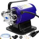 Water Transfer Pump 115V Portable Garden Hose Pump Utility Pump with 1/8'' Suction Hose Kit 360GPH Remove Water from Pools, Rain Barrel, Aquariums and Hot Tubs