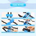 Toddler Ice Skates, Adjustable Kids Double Runner Ice Skates with Hook and Loop Fastener Straps, Double Blade Ice Skates for Winter Toddler Training Shoes Beginner