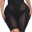 Hip Pad Shapewear for Women High Waisted Hip Padding Lifter Curvy Body Shaping Panties for Under Dress (Medium, Black-zfg)