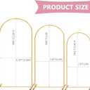 Backdrop Stand Photo Studio Adjustable Background Stand Support for Parties, Events Decoration, Wedding, Photography (6.6FT,6FT,5FT)