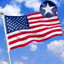 American Flags for Outside 4x6 Ft - Heavy Duty USA Flag, Durable US Flag Perfect for Outdoor Display