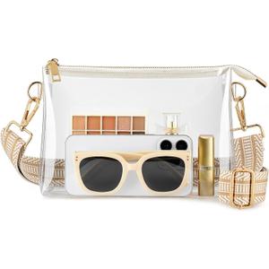 Clear Purse for Women - Stadium Approved Crossbody Bag, Small Stadium Bag for Concerts & Sports Events