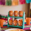 Nuanchu 12 Pcs Cantaritos De Barro Mexicanos Candles Mini 2 oz Mexican Candles Decorative Terracotta Clay Pottery Decorations Mexicanos Gifts for Cinco De Mayo Party Decorations(Elegant)