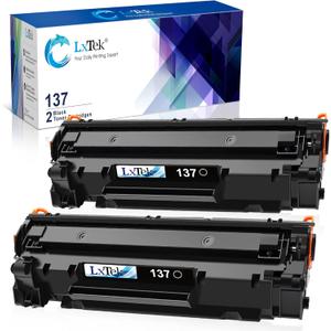 LxTek Compatible Toner Cartridge Replacement for Canon 137 Black Toner Cartridge 137 CRG137 to Use with Imageclass D570 MF232w MF242dw MF240 MF230 MF216n MF236n(2 Pack, 137 Black)