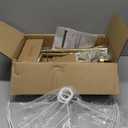 ALLDIO Tripod Floor Lamps for Living Room, Modern Standing Lamp with Drum Shade, Simple Industrial Tall Lamp, 9W LED Bulb Included  Brass