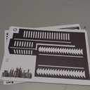 Black City Skyline Wall Stickers - City Building Silhouette Wall Decals - Boys Nursery Kids Bedroom Living Room Wall Decor